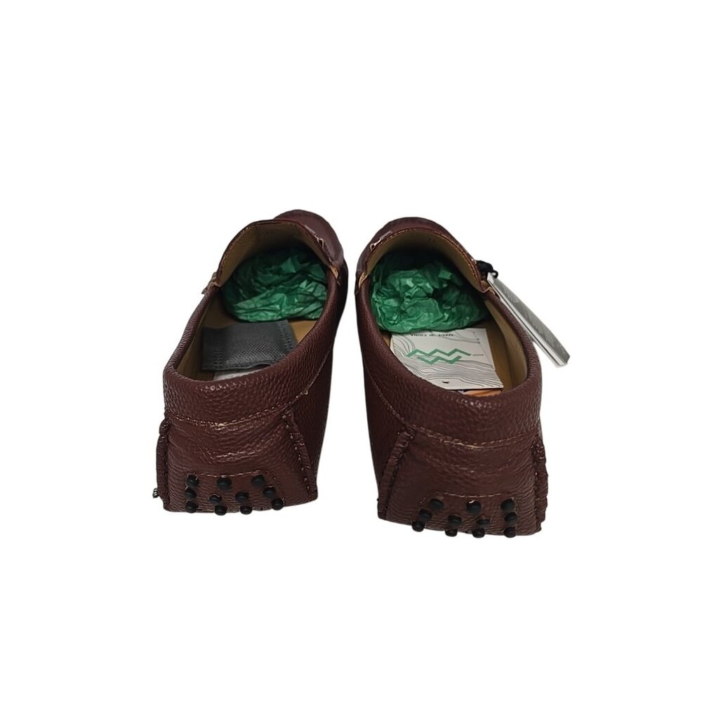 Mio Marino Men's MLS082-3-BR Braided Band Penny Loafer Brown Size 11M - Picture 4 of 7